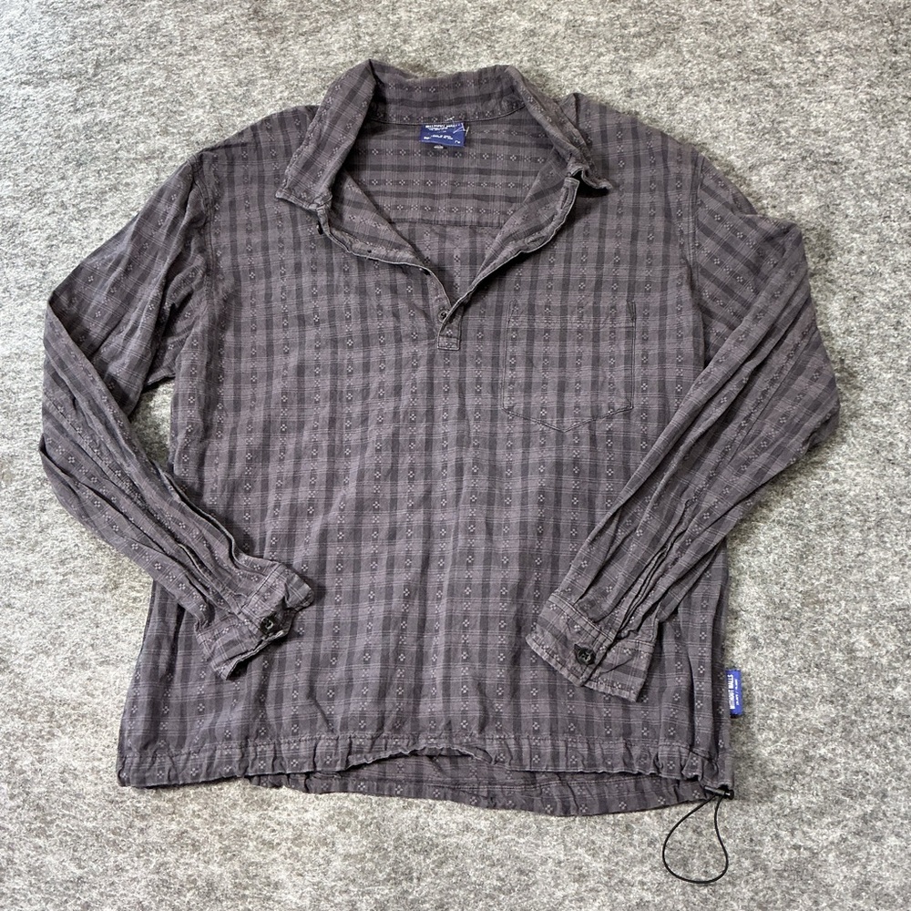 Without Walls Charcoal Lightweight Shirt Jacket With Adjustable Bottom Size M